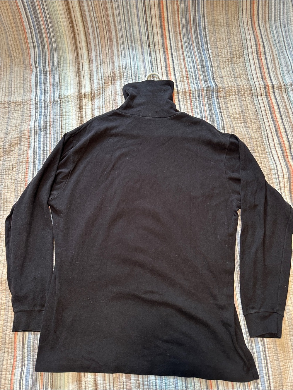 Ralph Lauren Black Turtleneck Sweater with Red Polo Emblem - Picture 4 of 5
